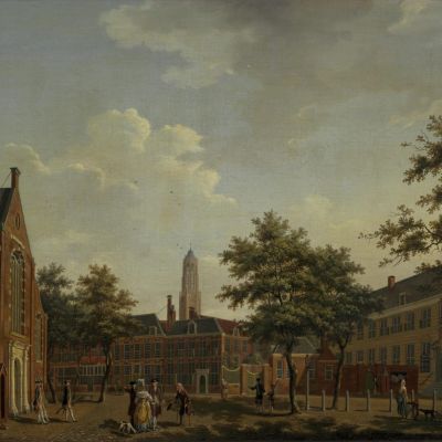 Isaac Ouwater, Janskerkhof, 1779. Collectie Centraal Museum Utrecht.