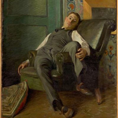 Portret van Joseph Kronig door Anton Hirschig, 1912. Collectie Kunstmuseum, Den Haag.