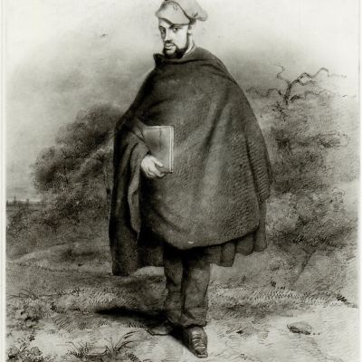 Portret van de kunstenaar Theodoor Hentzepeter, 1866. Collectie Rijksmuseum, Amsterdam.