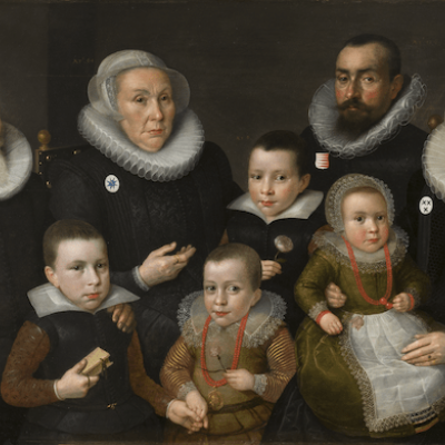Salomon Mesdach (1575/80- ca. 1628), Familieportret met o.a. Guillaum Sweerts,