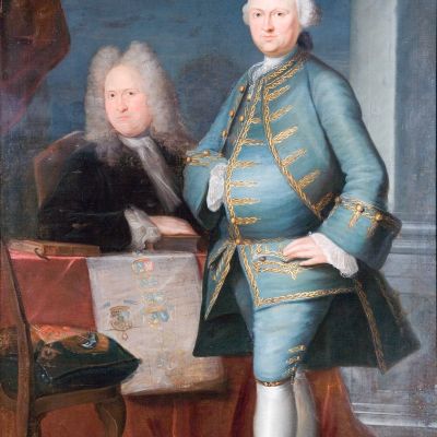 Jan Palthe, Portret van vader en zoon Lampsins. Collectie MuZEEum, Vlissingen.ectie M