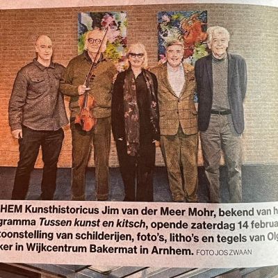 Opening Tentoonstelling van Olga Schnitker in de Bakermat in Arnhem.