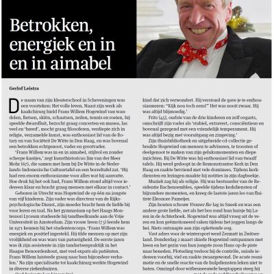 In Memoriam Frans Willem Hogewind