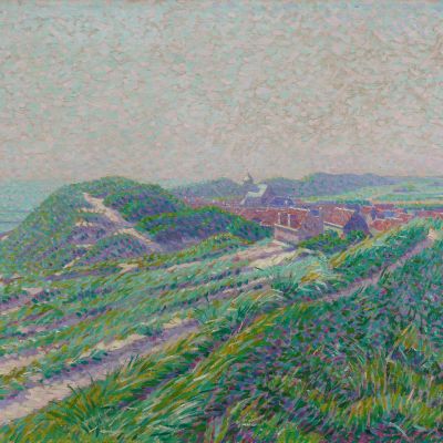 Ferdinand Hart Nibbrig, Gezicht op Zoutelande, 1910. Collectie Kunstgalerij Albricht, oosterbeek.